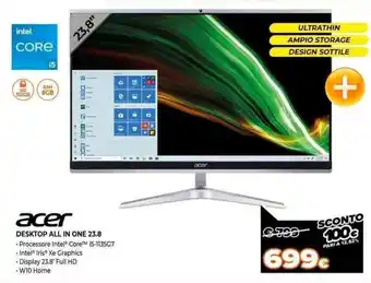 Expert acer Desktop All in One 23.B offerta