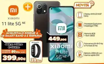 Expert Xiaomi 11 Lite 5G NE + Mi band 6 offerta