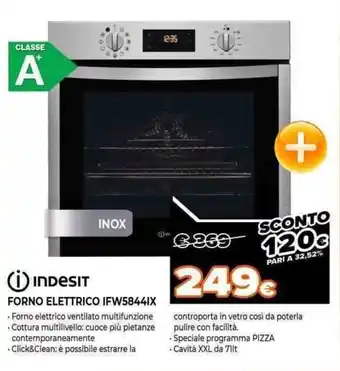 Expert Indesit Forno Elettrico IFW5844IX offerta