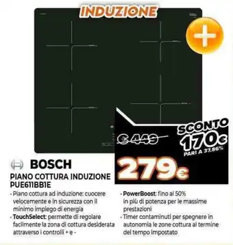 Expert Bosch Piano Cottura Induzione PUE611BB1E offerta