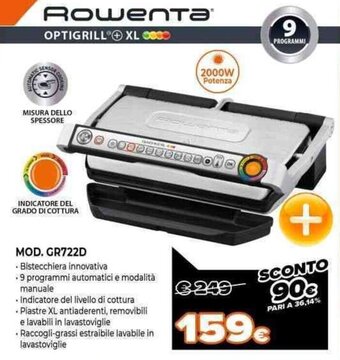 Expert Rowenta Mod. GR722D offerta
