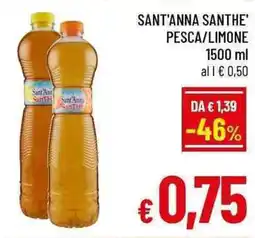 A&O SANT'ANNA SANTHE' PESCA/LIMONE 1500 ml offerta