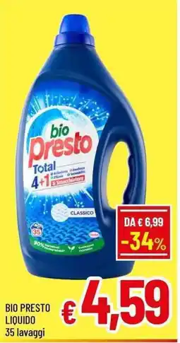 A&O BIO PRESTO LIQUIDO 35 lavaggi offerta