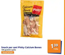 Action Snack per cani Pinky Calcium Bones offerta