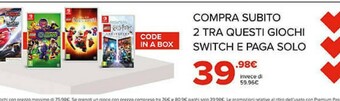 Gamestop Giochi nintendo switch offerta