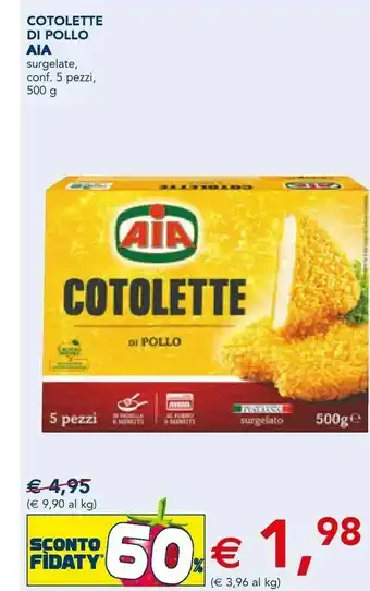 Esselunga Cotolette di pollo offerta