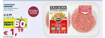 Esselunga Hamburger carne avicola italiana offerta