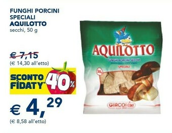 Esselunga Funghi porcini speciali offerta
