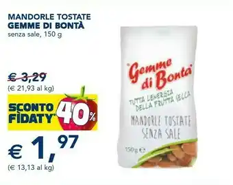 Esselunga Gemme di bonta mandorle tostate offerta
