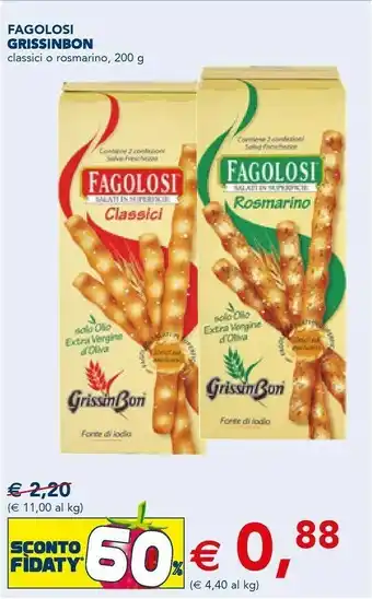 Grissin bon - fagolosi al rosmarino