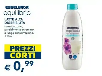 Esselunga Esselunga - equilibrio latte alta digeribilità scremato 1000 g(ml) offerta