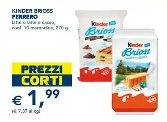 Esselunga Kinder brioss 270 g(ml) offerta