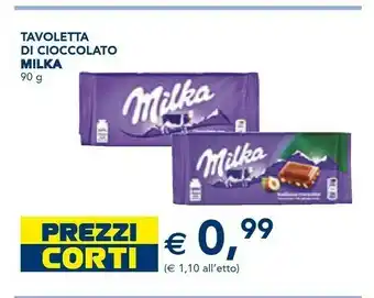 Esselunga Tavoletta di cioccolato 90 g offerta