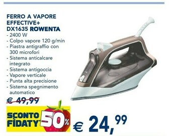 Esselunga Ferro a vapore effective+ dx1635 offerta