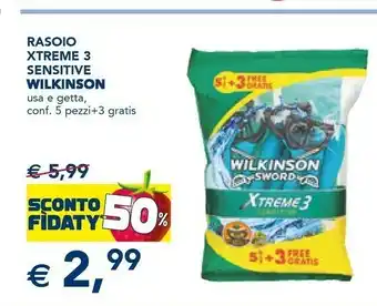 Esselunga Rasoio xtreme 3 sensitive offerta