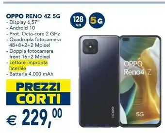 Esselunga Reno reno4 z 5g 16,7 cm (6.57") 128 gb doppia sim usb tipo-c nero android 10.0 4000 mah offerta