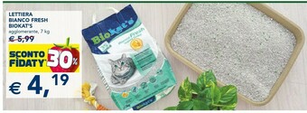 Esselunga Biokat's lettiera bianco fresh offerta
