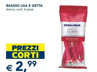 Esselunga Esselunga rasoio usa e getta offerta