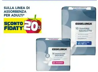 Esselunga Esselunga sulla linea di assorbenza per adulti offerta