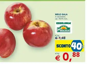 Esselunga Mele gala calibro 70 offerta