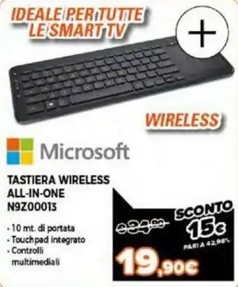 Expert Microsoft Tastiera Wireless All-in-One N9Z00013 offerta