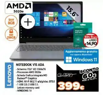 Expert Lenovo Notebook V15 Ada offerta