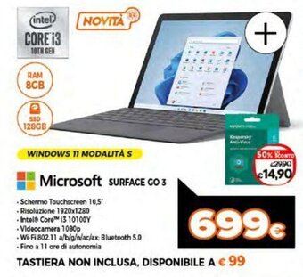 Expert Microsoft Surface Go 3 offerta