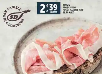 Deco Supermercati KING'S PROSCIUTTO DI SAN DANIELE DOP offerta