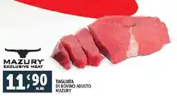Deco Supermercati TAGLIATA DI BOVINO ADULTO MAZURY offerta