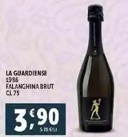 Deco Supermercati LA GUARDIENSE 1986 FALANGHINA BRUT CL75 ` offerta