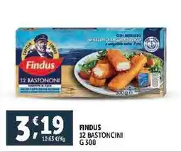 Deco Supermercati FINDUS 12 BASTONCINI G 300 offerta
