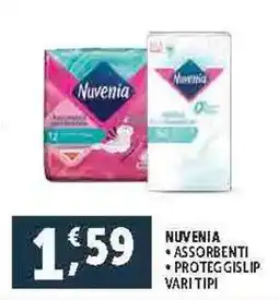 Deco Supermercati NUVENIA ASSORBENTI PROTEGGISLIP VARI TIPI offerta