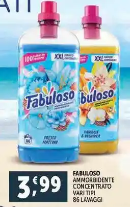 Deco Supermercati FABULOSO AMMORBIDENTE CONCENTRATO VARI TIPI 86 LAVAGGI offerta