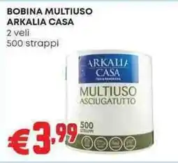 Pam BOBINA MULTIUSO ARKALIA CASA 2 veli 500 strappi offerta