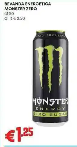 Pam BEVANDA ENERGETICA MONSTER ZERO cl 50 offerta