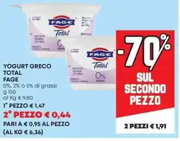 Pam YOGURT GRECO TOTAL FAGE offerta