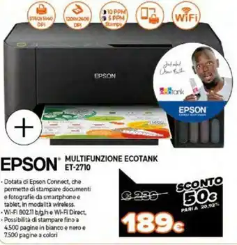 Expert Epson Multifunzione Ecotank ET-2710 offerta