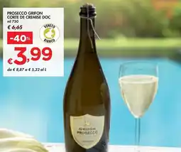 Bennet PROSECCO GRIFON CORTE DE CREMISE DOC offerta