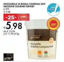 Bennet MOZZARELLA DI BUFALA CAMPANA DOP SELEZIONE GOURMET BENNET offerta