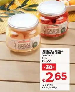Bennet PEPERONI O CIPOLLE GRIGLIATI DELICATI COELSANUS offerta
