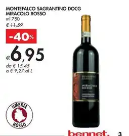 Bennet MONTEFALCO SAGRANTINO DOCG MIRACOLO ROSSO offerta