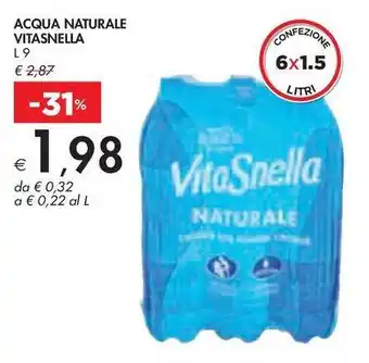 Bennet ACQUA NATURALE VITASNELLA offerta