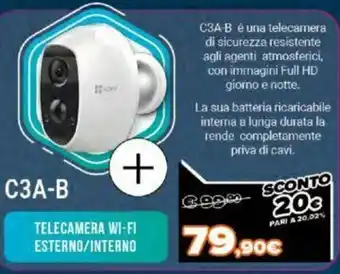 Expert C3A-B Telecamera Wi-Fi Esterno/Interno offerta
