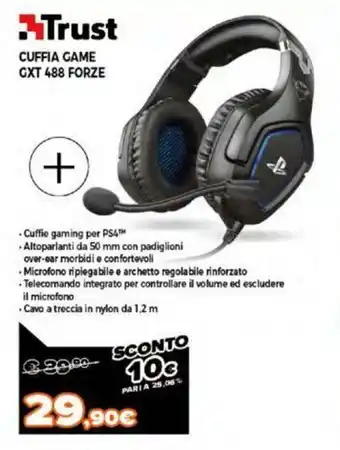 Expert Trust Cuffia Game GXT 488 Forze offerta
