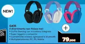 Expert Logitech G435 Il Divertimento non finisce mai! offerta