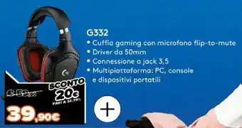 Expert Logitech G332 offerta