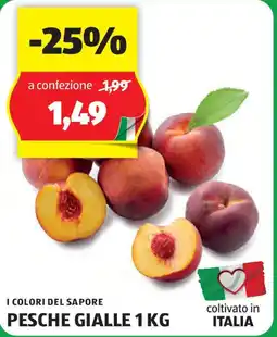 ALDI I COLORI DEL SAPORE PESCHE GIALLE 1 KG offerta