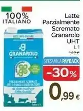 Carrefour Express G plus da latte 100% italiano parzialmente scremato 1000 g(ml) offerta