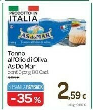 Carrefour Express Tonno all'olio di oliva 80 g(ml) offerta