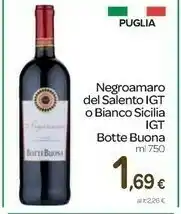 Carrefour Express Negroamaro del salento 750 ml offerta